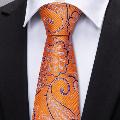 Bravo Silk Tie // Orange