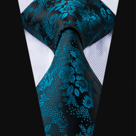 Lorenzo Silk Tie // Teal