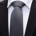 Mallius Silk Tie // Black