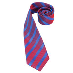 Barnes Silk Tie // Red + Blue