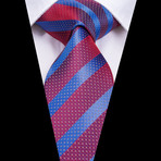 Barnes Silk Tie // Red + Blue