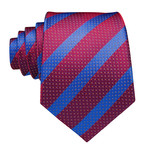 Barnes Silk Tie // Red + Blue