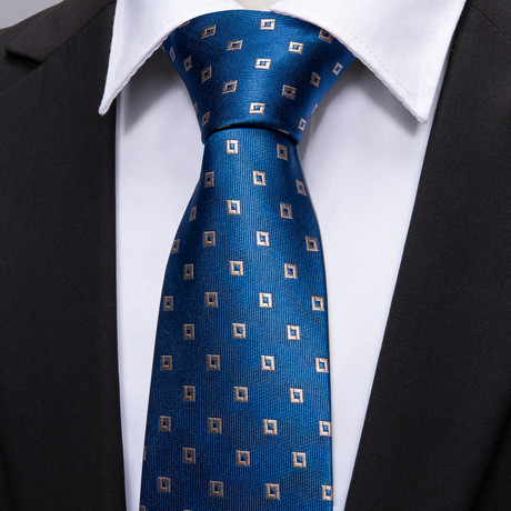 Bode Silk Tie // Blue