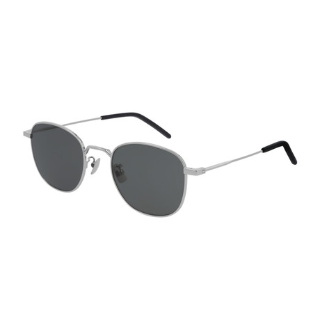 Unisex Circular Sunglasses // Silver