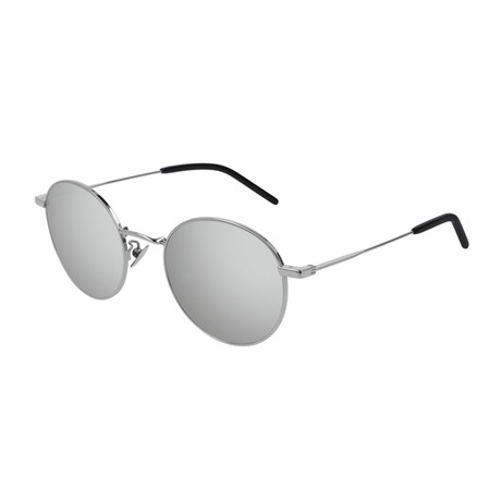 Unisex Circular Sunglasses // Silver II