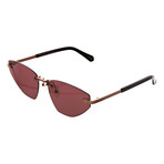 Women's Heartache Cat Eye Sunglasses // Aubergine + Brown