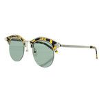 Women's Buccaneer Round Sunglasses // Crazy Tortoise + Green