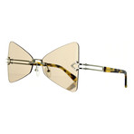 Women's Paradise Cat Eye Sunglasses // Gold + Crazy Tortoise