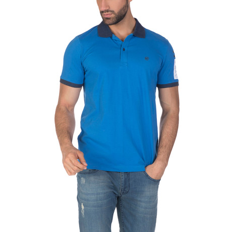 Lief Short Sleeve Polo Shirt // Sax (XS)
