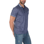 Hodge Short-Sleeve Polo Shirt // Navy + White (XL)