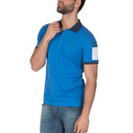 Lief Short Sleeve Polo Shirt // Sax (2XL)