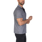 Saul Short Sleeve Polo Shirt // Navy + White (2XL)