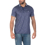 Hodge Short-Sleeve Polo Shirt // Navy + White (XS)