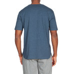 3 Pack Super Soft 3 Button Short Sleeve T-Shirts // Black + Blue + Olive (M)
