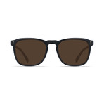 Unisex Wiley Sunglasses // Black + Tan + Brown