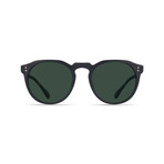 Unisex Remmy Sunglasses // Matte Black + Matte Brindle + Green Polar