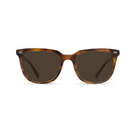 Unisex Arlo Sunglasses // Split Finish Root Beer + Brown