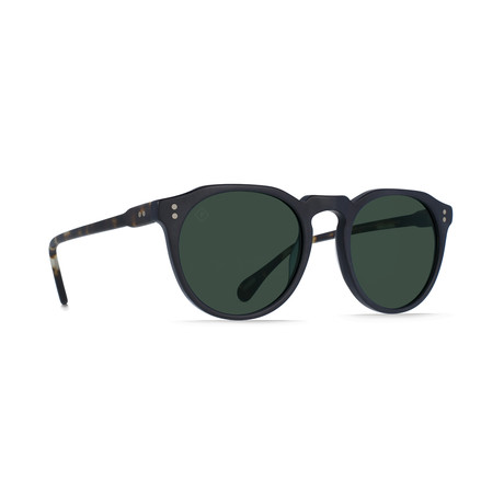 Unisex Remmy Sunglasses // Matte Black + Matte Brindle + Green Polar