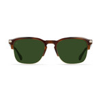 Unisex Wiley Alchemy Sunglasses // Americano + Bottle Green