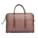 Leather Briefcase // Light Brown