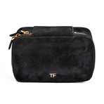 Small Suede Personal Care Case // Black