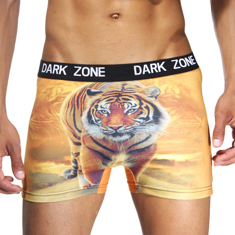 Tiger 3D Printed Boxers // Orange (S)