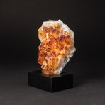 Citrine Crystal Cluster + Wooden Display Stand v.1