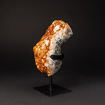 Citrine Crystal Cluster + Metal Stand v.1