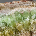 Green Calcite Crystal Cluster v.2