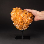 Citrine Crystal Cluster + Metal Stand v.2