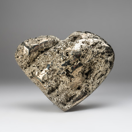 Large // Polished Pyrite Heart