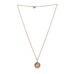 Victor Mayer 18k Rose Gold + Enamel Diamond Necklace