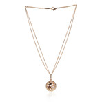 Victor Mayer 18k Rose Gold Enamel Diamond Necklace I