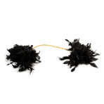 Les Menottes Feather Wrist Cuffs // Black