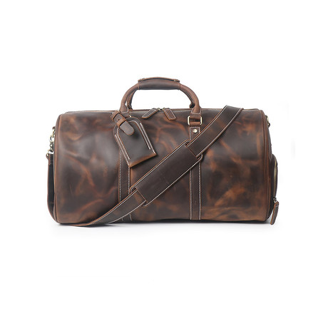 The Dagny Weekender Duffle Bag // Dark Brown