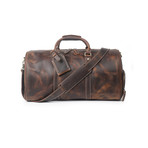 The Dagny Weekender Duffle Bag // Dark Brown