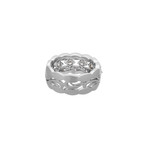 Mikimoto Platinum Diamond Flora Band Ring // Ring Size: 6 // Pre-Owned