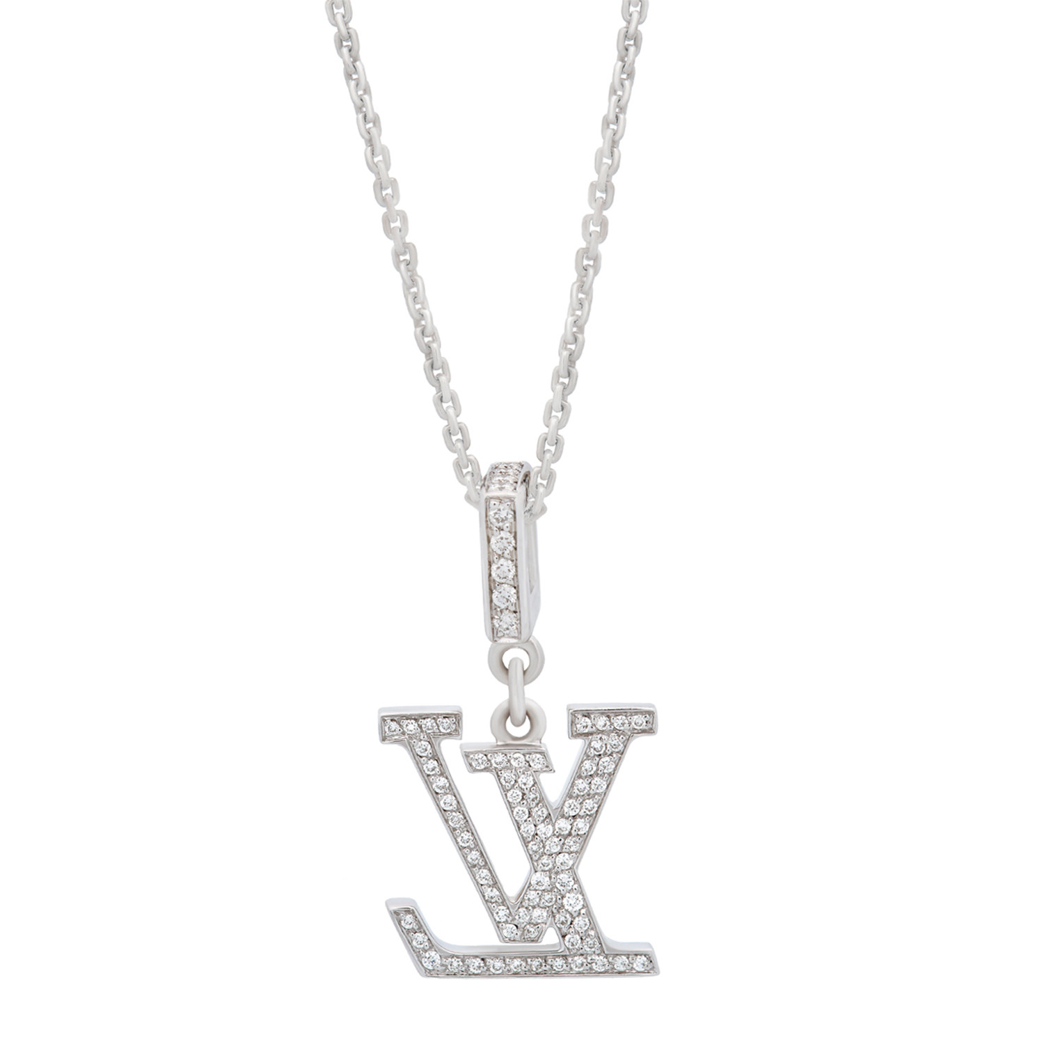 Louis Vuitton Empreinte Pendant Necklace 18k White Gold and Diamonds at  1stDibs  louis vuitton clover necklace, louis vuitton green clover necklace,  louis vuitton mens necklace