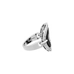 Bulgari 18k White Gold + Ceramic Diamond Ring // Ring Size: 7 // Pre-Owned