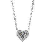 Tiffany & Co. Platinum Diamond Heart Necklace // Pre-Owned