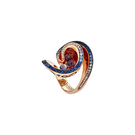 De Grisogono 18k Rose Gold Multi-Stone Ring // Ring Size: 6 // Pre-Owned