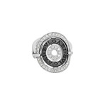 Bulgari 18k White Gold + Ceramic Diamond Ring // Ring Size: 7 // Pre-Owned