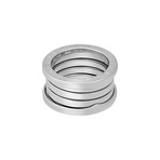 Bulgari 18k White Gold B.Zero1 4 Band Ring // Pre-Owned (Ring Size: 5.75)