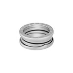 Bulgari 18k White Gold B.Zero1 3 Band Ring // Ring Size: 5.75 // Pre-Owned