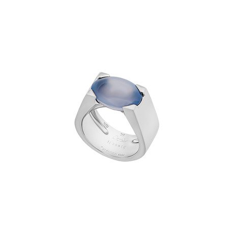 Cartier 18k White Gold Chalcedony Ring // Ring Size: 5.75 // Pre-Owned