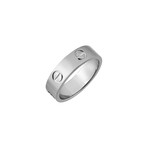 Cartier 18k White Gold Love Ring // Ring Size: 6 // Pre-Owned