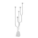 Contemporary 5-Stand Candelabra // Chrome