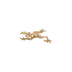 Aristotle Toad Sculpture // Gold