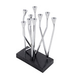 Contemporary 9-Stand Candelabra // Chrome