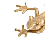 Aristotle Toad Sculpture // Gold